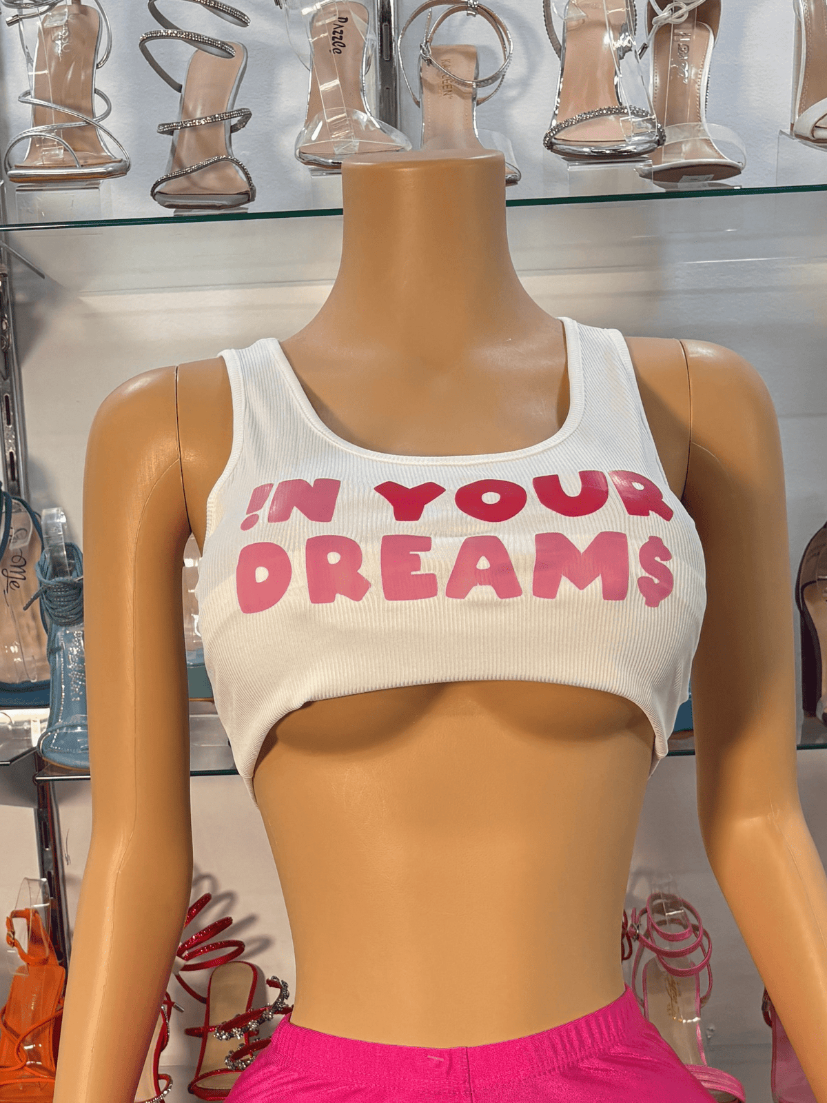 Your Dreams Tank Top- White - Head Over Heels: All In One Boutique