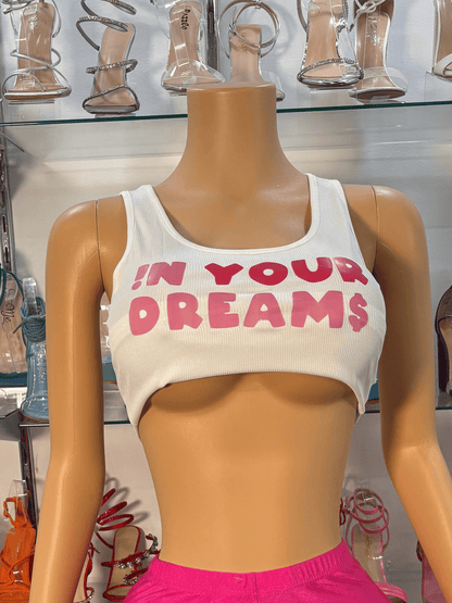Your Dreams Tank Top- White - Head Over Heels: All In One Boutique