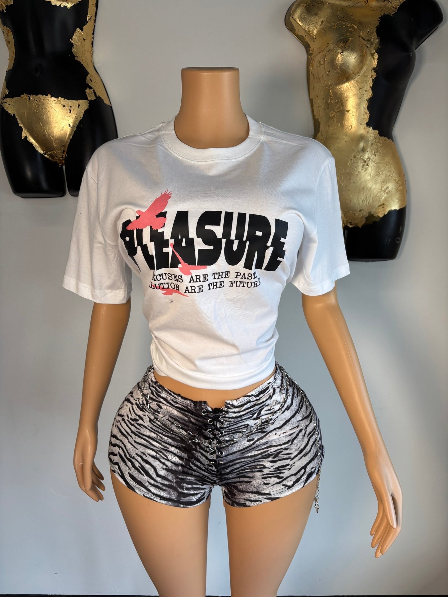 Zebra Shorts - Black - Head Over Heels: All In One Boutique
