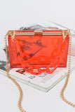 Acrylic Clutch- Red - Head Over Heels: All In One Boutique
