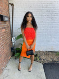 Aliviah Skirt Set- Orange