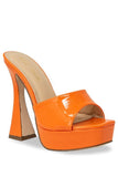 April Heels- Orange (Solid)