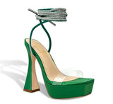 Ava Heels- Green - Head Over Heels: All In One Boutique