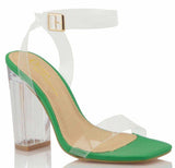 Bam Bam Heels- Green - Head Over Heels: All In One Boutique