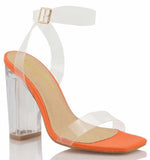 Bam Bam Heels- Orange - Head Over Heels: All In One Boutique