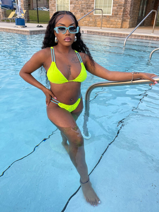 Basic Baddie Bikini- Lime - Head Over Heels: All In One Boutique