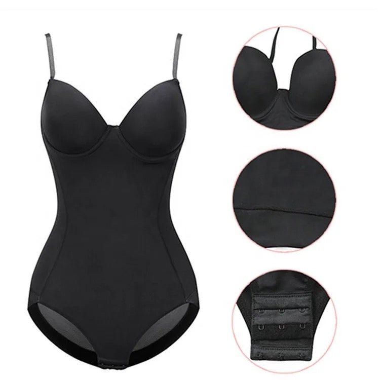 Bawdy Leotard- Black (Plus) - Head Over Heels: All In One Boutique