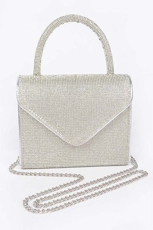 Blingy Satchel- Silver - Head Over Heels: All In One Boutique