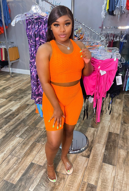 Brazilian Short Set- Orange