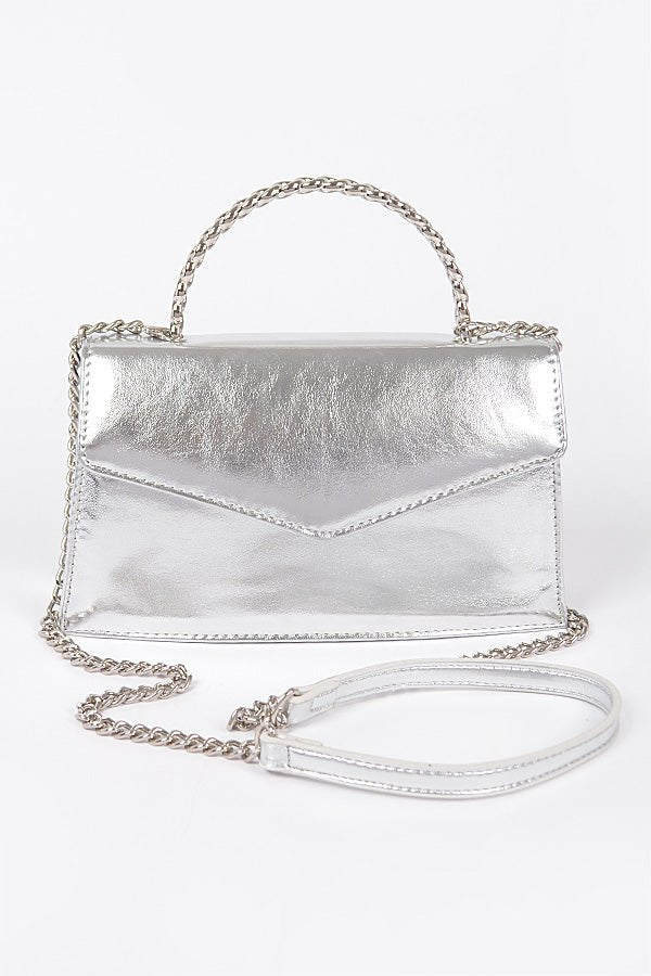 Brie Satchel- Silver - Head Over Heels: All In One Boutique