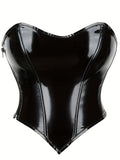 Cinched Corset- Black (Plus) - Head Over Heels: All In One Boutique