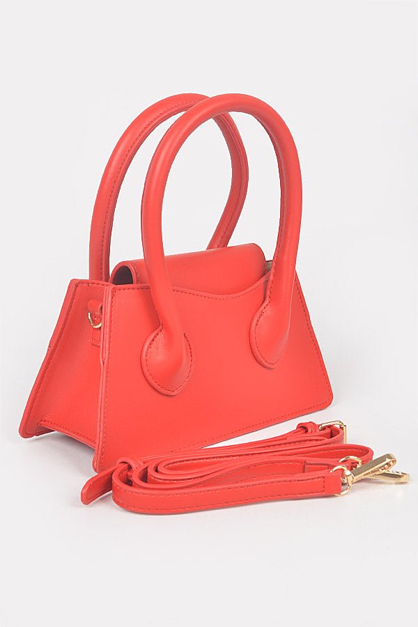 Crown Satchel- Red - Head Over Heels: All In One Boutique