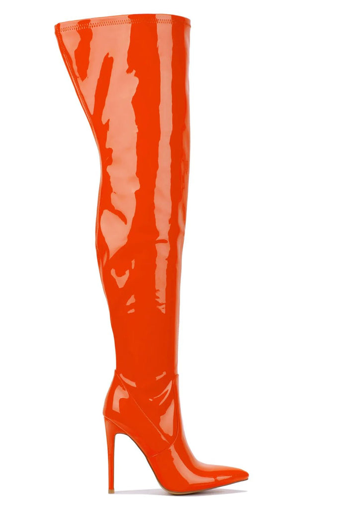 Daylin Thigh Boots- Orange