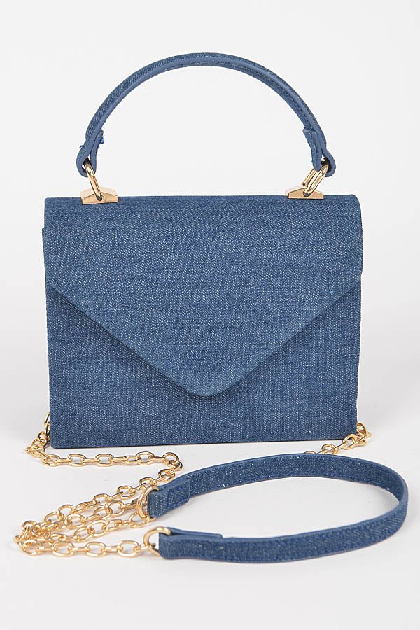 Denim Satchel- Dark - Head Over Heels: All In One Boutique