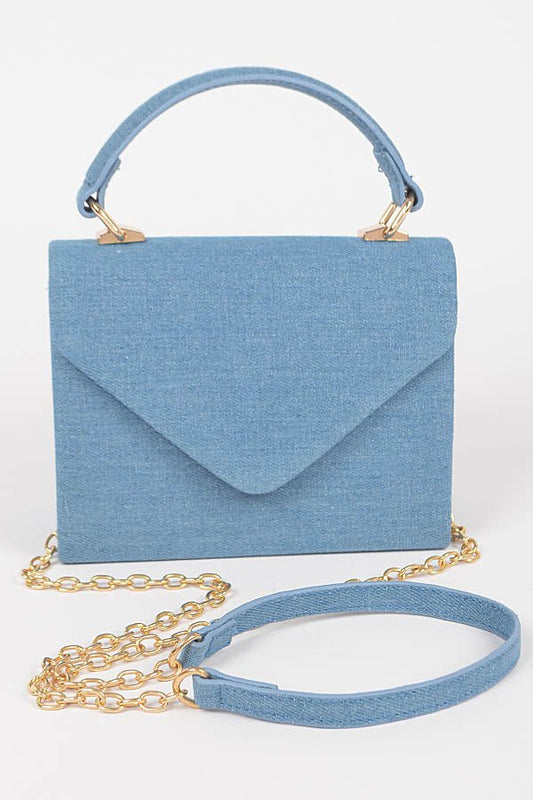 Denim Satchel- Light - Head Over Heels: All In One Boutique