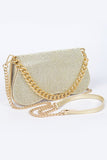 Diamond Wavy Handbag- Gold