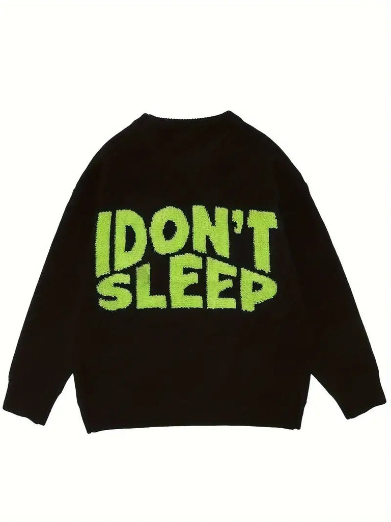 Don't Sleep Sweater- Black - Head Over Heels: All In One Boutique