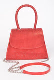 Glamour Satchel- Red
