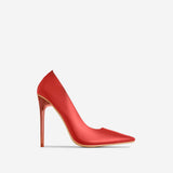 Glass Doll Pump- Red