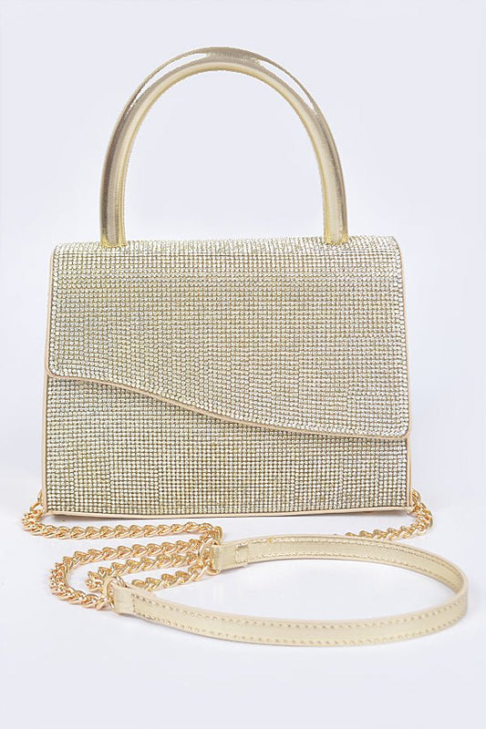 Glitz Satchel- Gold