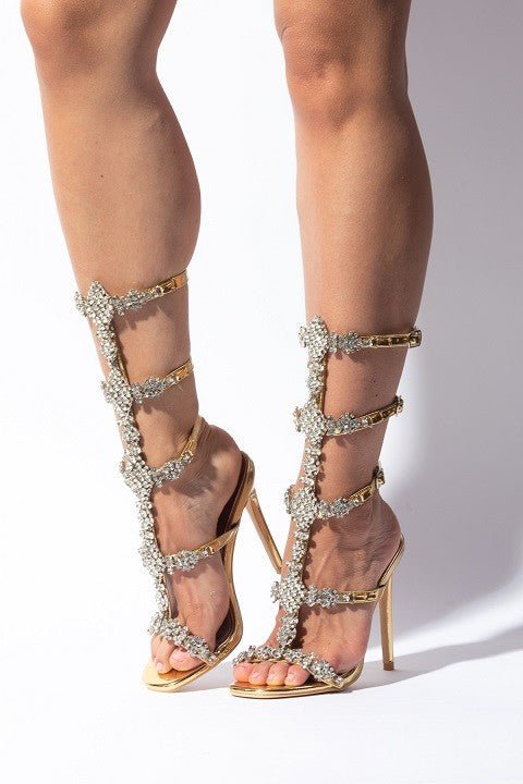 Goddess Heels- Gold - Head Over Heels: All In One Boutique