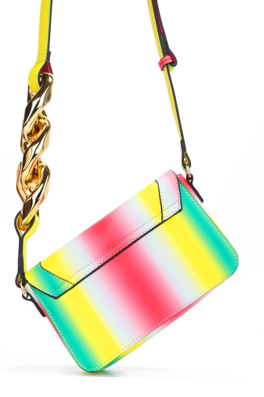 Gold Link Bag- Rainbow