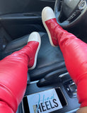 Ricky Thigh Sneakers- Red
