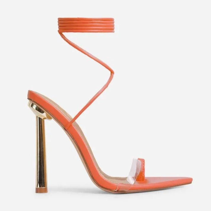 Kamile Heels- Orange - Head Over Heels: All In One Boutique