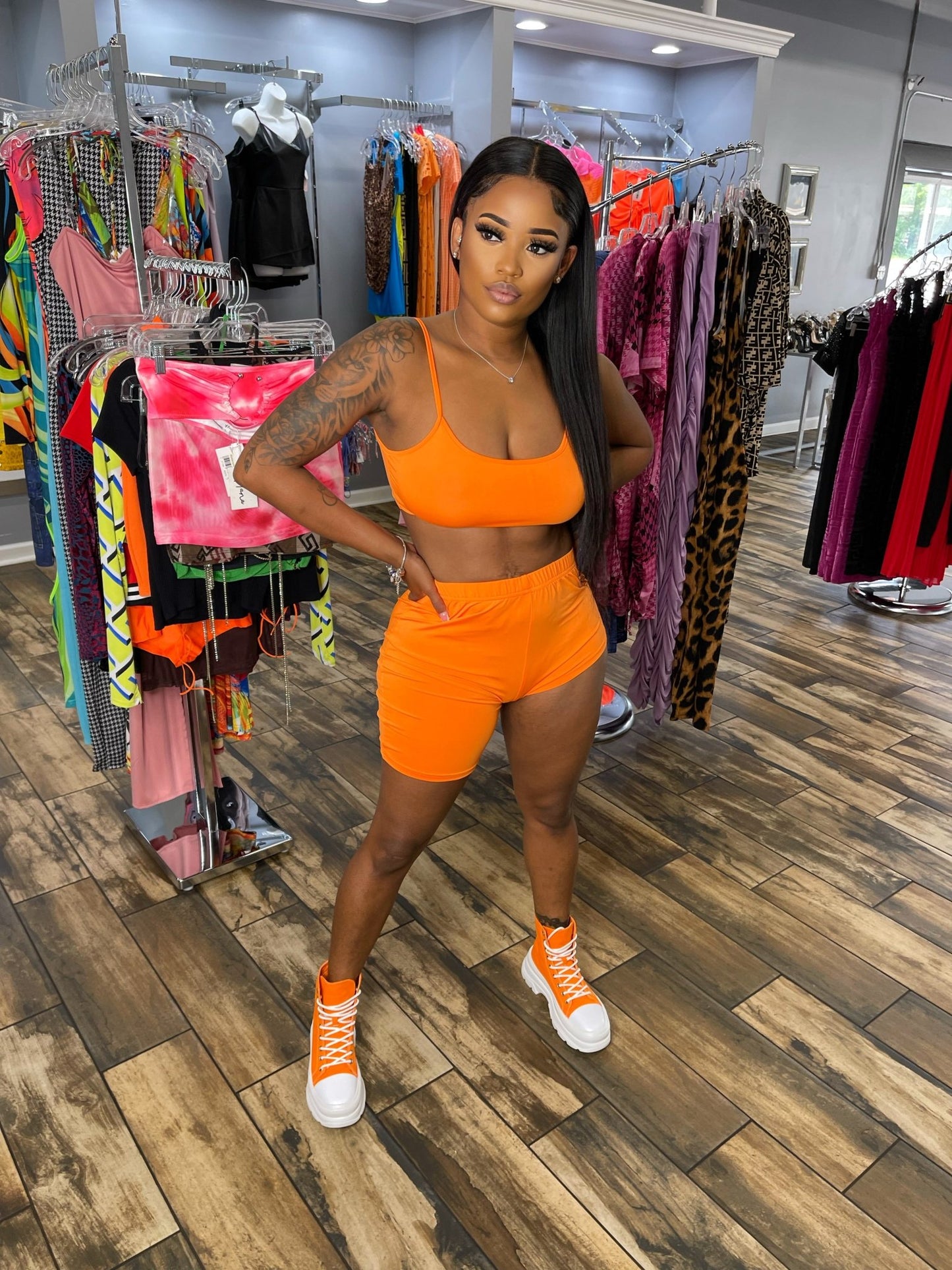 Keep My Cool Set- Orange - Head Over Heels: All In One Boutique