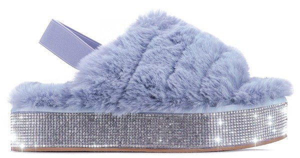 Ladie Platform Sandals- Light Blue - Head Over Heels: All In One Boutique
