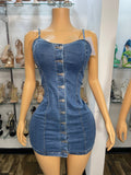 Lazara Dress- Blue Denim - Head Over Heels: All In One Boutique