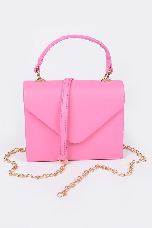Leather Satchel- Pink - Head Over Heels: All In One Boutique