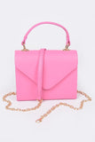 Leather Satchel- Pink - Head Over Heels: All In One Boutique