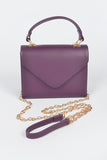 Leather Satchel- Purple - Head Over Heels: All In One Boutique