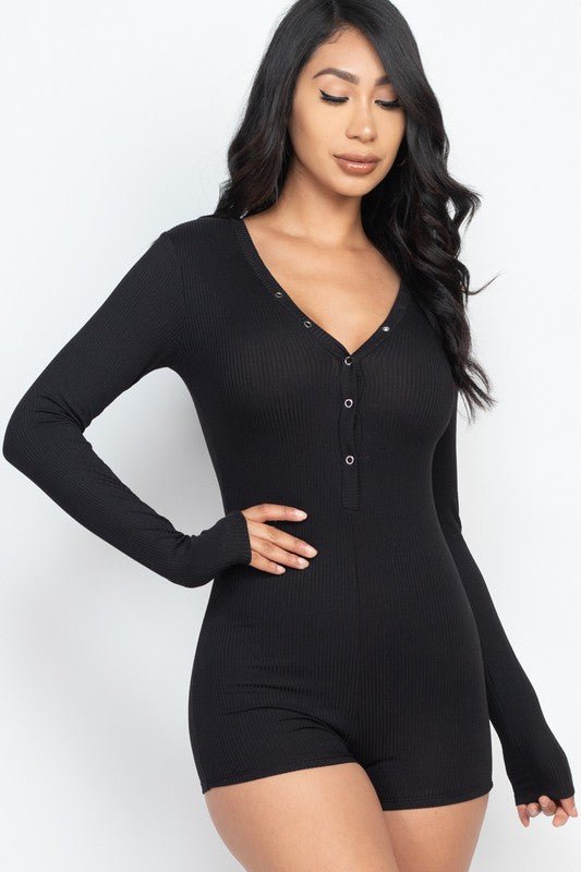 Less Talking Romper- Black - Head Over Heels: All In One Boutique