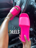 Lizzie Platform Sandals- Pink