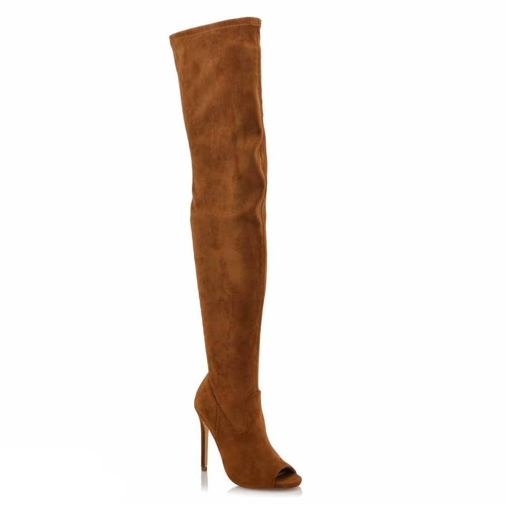 Lori Thigh Boot- Chestnut - Head Over Heels: All In One Boutique