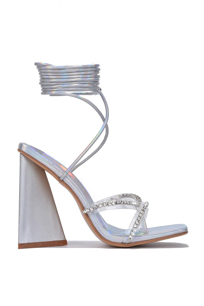 Head over sales heels silver sandals