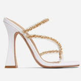 Luxe Rope Heels- White