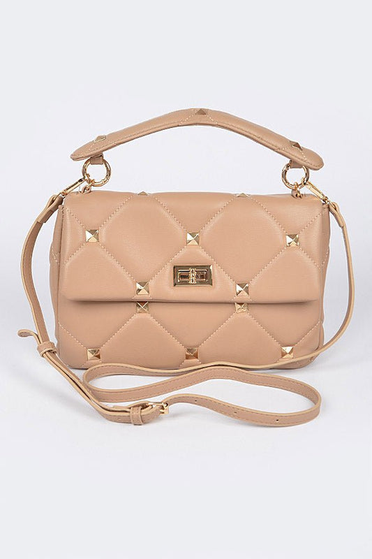 Luxe Touch Handbag- Nude - Head Over Heels: All In One Boutique