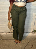 Misty Cargo Pants- Olive - Head Over Heels: All In One Boutique