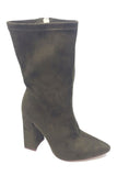 My World Bootie- Olive - Head Over Heels: All In One Boutique