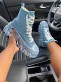 Nicky Platform Sneakers - Blue
