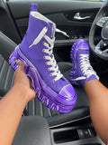 Nicky Platform Sneakers - Purple