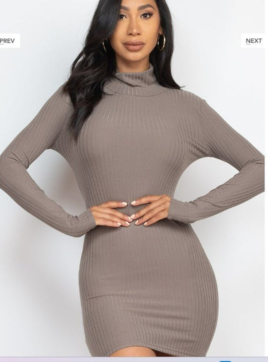 Omnia Dress- Taupe - Head Over Heels: All In One Boutique