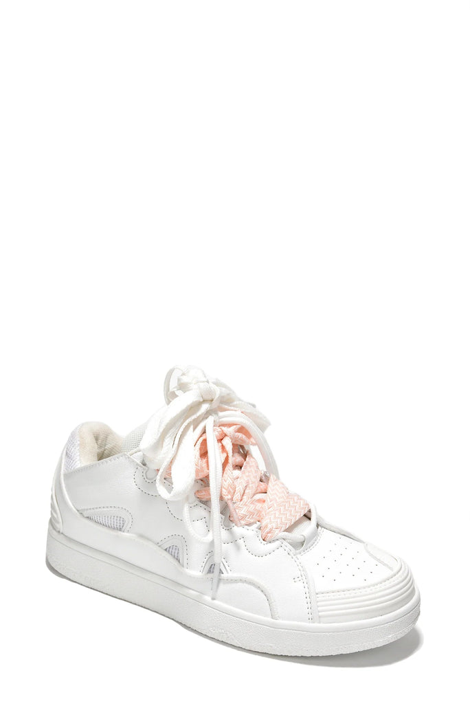 Peachy Sneakers- White - Head Over Heels: All In One Boutique