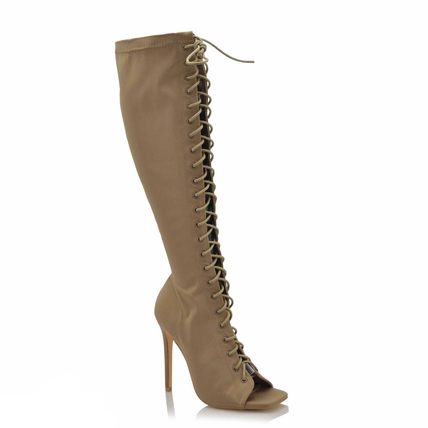 Penelope Knee High Boots- Taupe - Head Over Heels: All In One Boutique