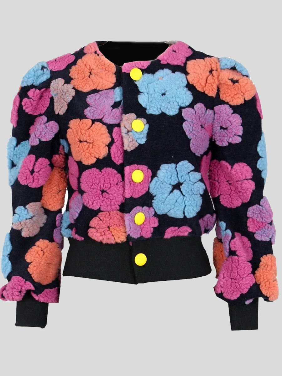 Power Puff Coat- Multi Pink - Head Over Heels: All In One Boutique