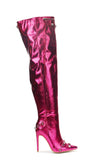 Power Thigh Boots- Pink