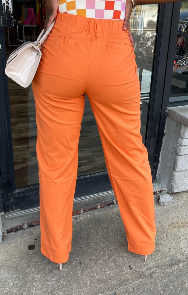 Raziya Pants- Orange - Head Over Heels: All In One Boutique